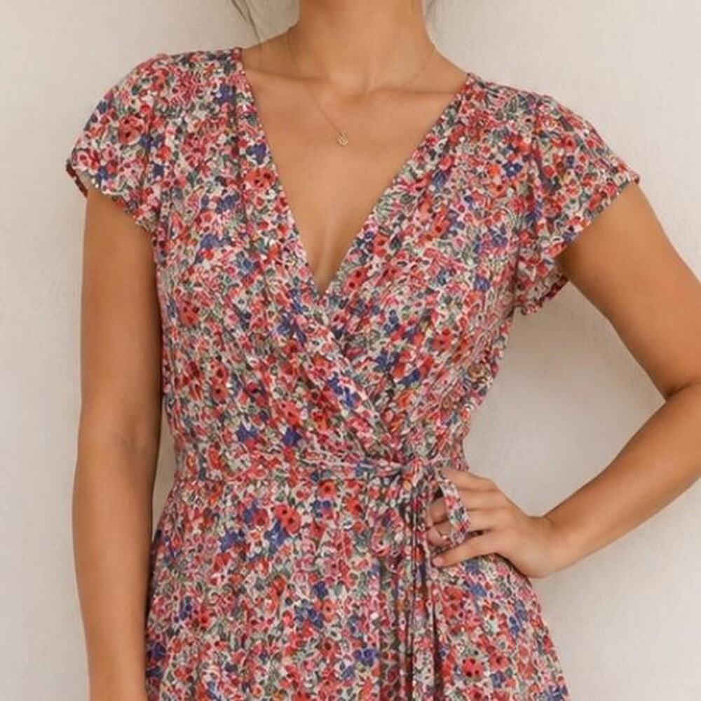American eagle outfitters floral jumpsuit